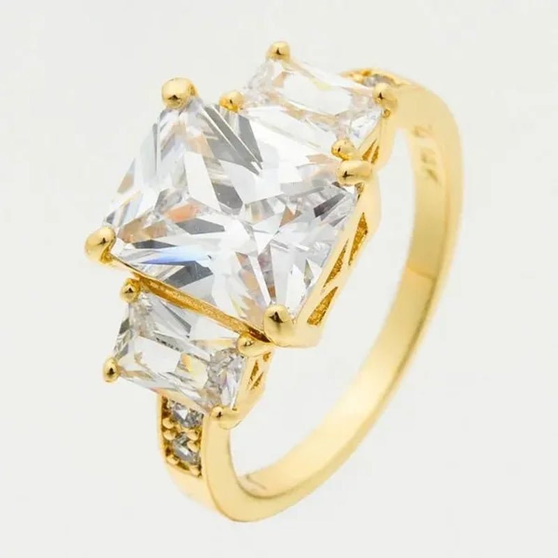 4-Color Natural 5.99CT Emerald/White/Alexandrite/Sapphire Diamond 14K Yellow Gold Ring Size 6-10