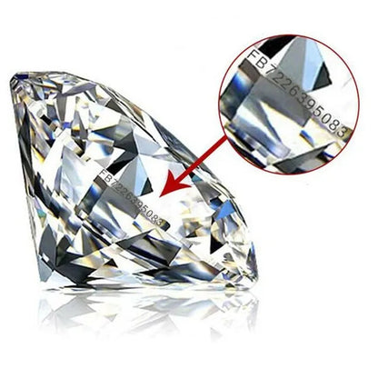 3Ct 100% Real Moissanite Loose Stone for Jewelry Shop G Color VVS1 Grade High Quality Moissanite