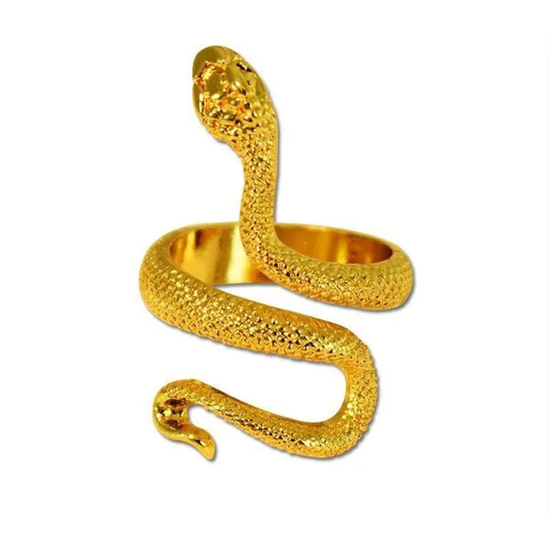 12/8/5/2/1Pcs: Lnnovative snake ring, movable mouth ring, Old gold, old silver, rose gold, gold, gun black，silver,6colors to choose from