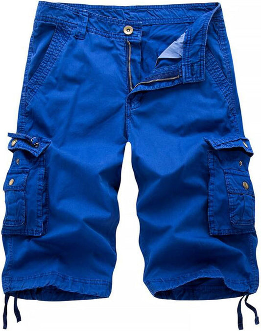 Men'S Camo Cargo Shorts Relaxed Fit Multi-Pocket Outdoor Camouflage Cargo Shorts Cotton