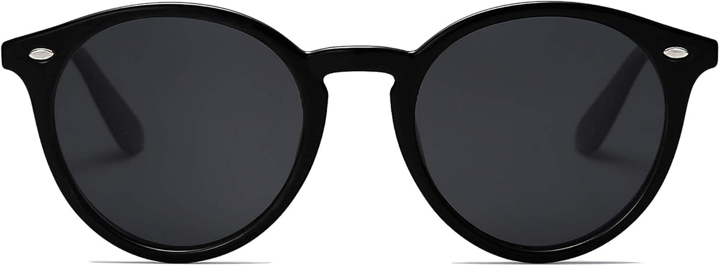 Retro round Polarized Sunglasses for Women Men Classic Vintage Sunnies SJ2069