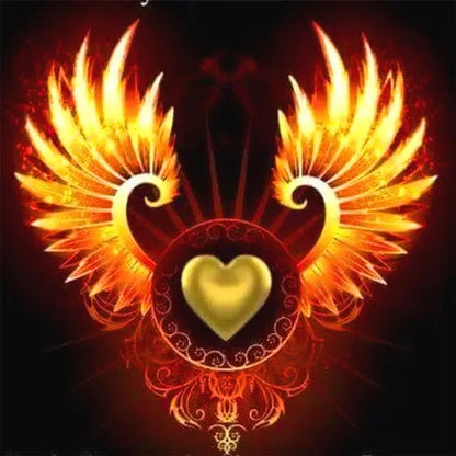 DIY 5D Diamond Painting Heart Full Drill with Number Kits Home Decor Wall Painting the Gift Arts and Crafts for Adults,Teenagers,The Old