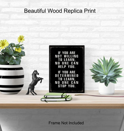 Motivational Wall Art - Office Wall Art & Decor Motivational Poster - Positive Quotes Wall Decor - Encouragement Gifts - Positive Sayings for Wall Decor - Entrepreneur Wall Art - Inspirational Quotes