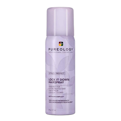 Style + Protect Lock It down Hairspray for Color-Treated Hair - Provides Maximum Hold and Radiant Shine, Silicone Free & Vegan - WORLD TIME VISITS
