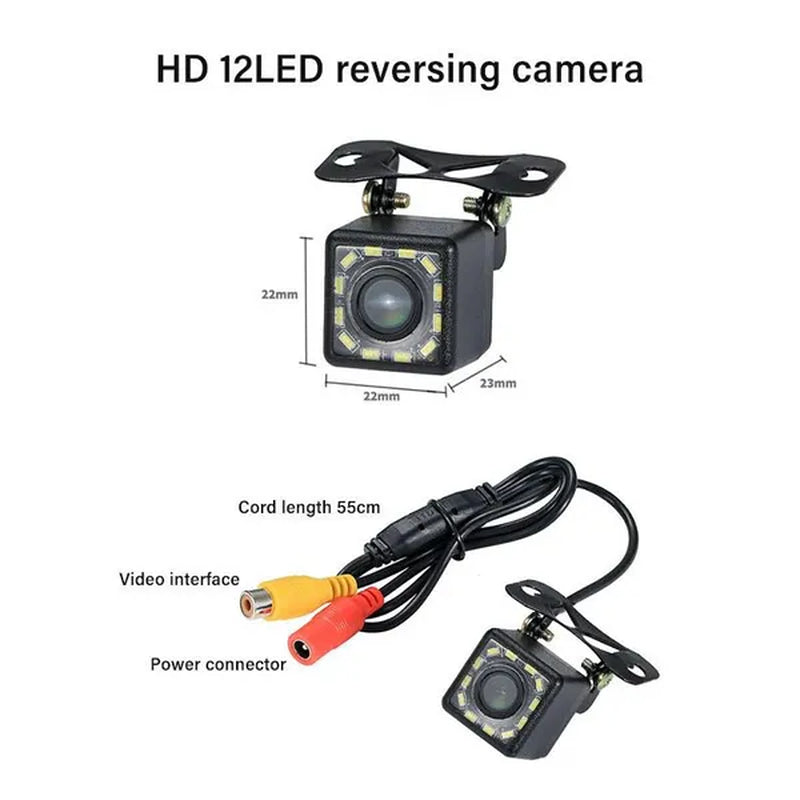 5 Inch TFT LCD Car Reverse Monitor with 12 LED Car Rear View Camera Foldable Car Monitor Display Parking System