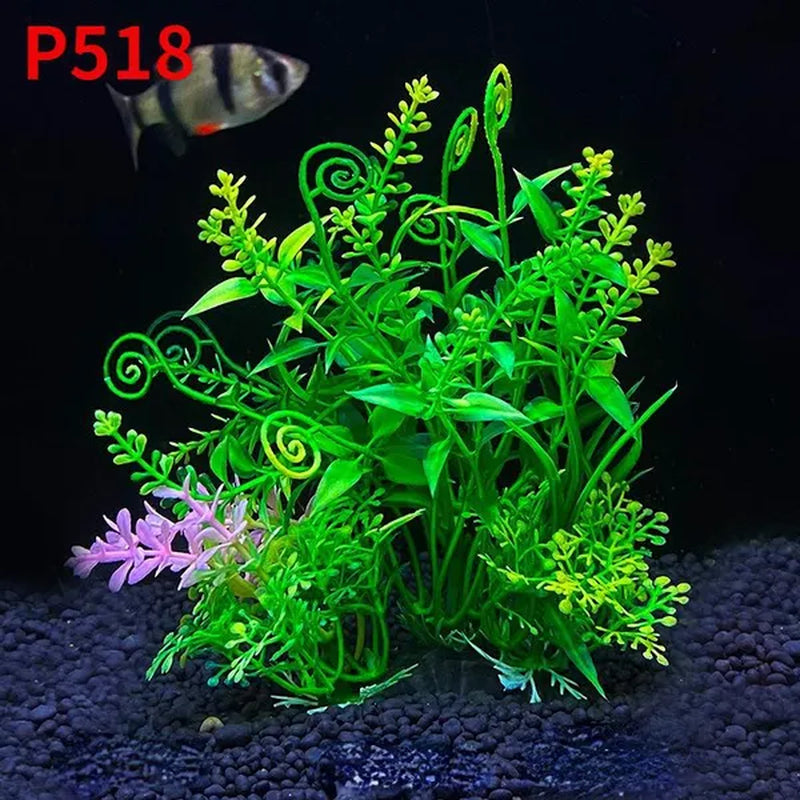 1Pcs Artificial Aquarium Decor Plants Water Weeds Ornament Aquatic Plant Fish Tank Grass Decoration Accessories