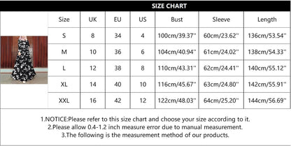 Kaftan Dresses for Women Floral Print Long Robe Ramadan Abaya Maxi Dress Long Sleeve Muslim Dubai Outfits