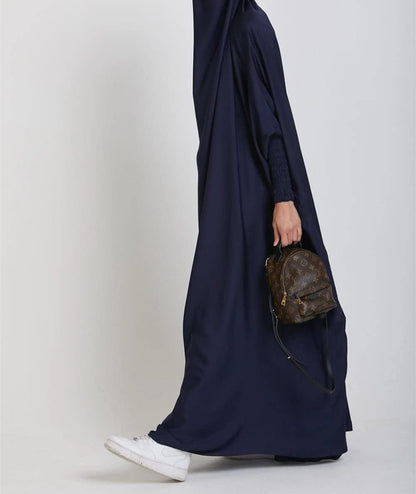 Women'S One-Piece Muslim Abaya Dress Large Overhead Prayer Ramadan Long Hijab Dress Suit(10 Colors Available)
