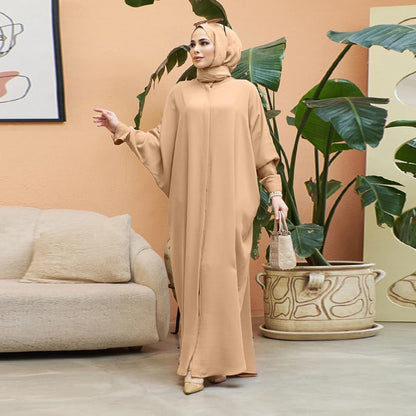 Abayas for Women Muslim Dress Modest Maxi Robe Abaya Kaftan Dresses Eid Prayer Clothes Arabian Islamic Dubai Outfit