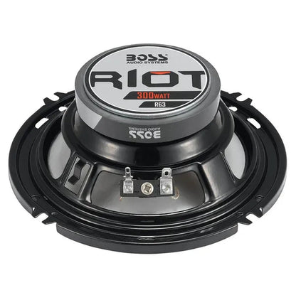 Boss R63 6.5 Inch 300W 3 Way Car Audio Coaxial 4 Ohm Stereo Speakers (Pair)