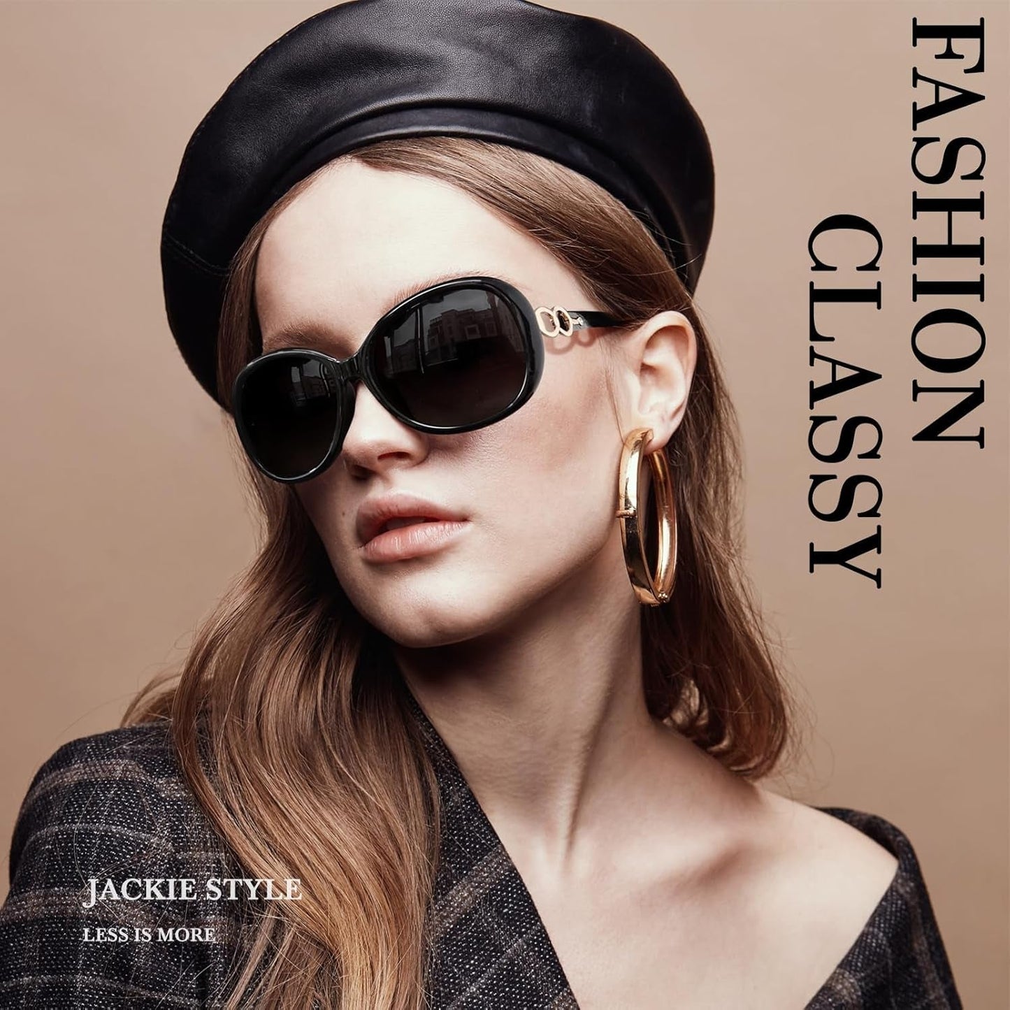 Sunglasses Womens Polarized Trendy Oversized Sun Glasses Fashion Ladies Shades 100% UV400 Protection S85