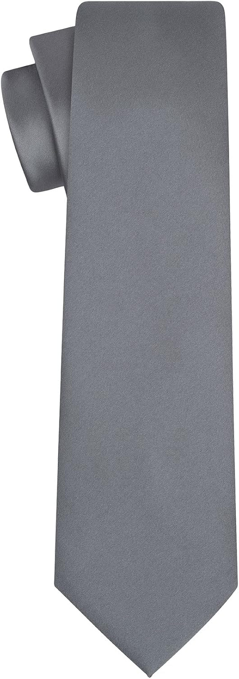 Satin Tie Set Solid Ties Mens Necktie + Pocket Square