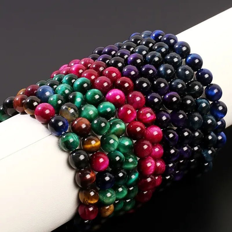 43 Style New 8MM Natural Stone Bracelet / Apatite / Agate /Amethyst /Watermelon /Rose Quartz /Morgan Stone/Malachite/Tiger Eye Fashion Bracelet Unisex