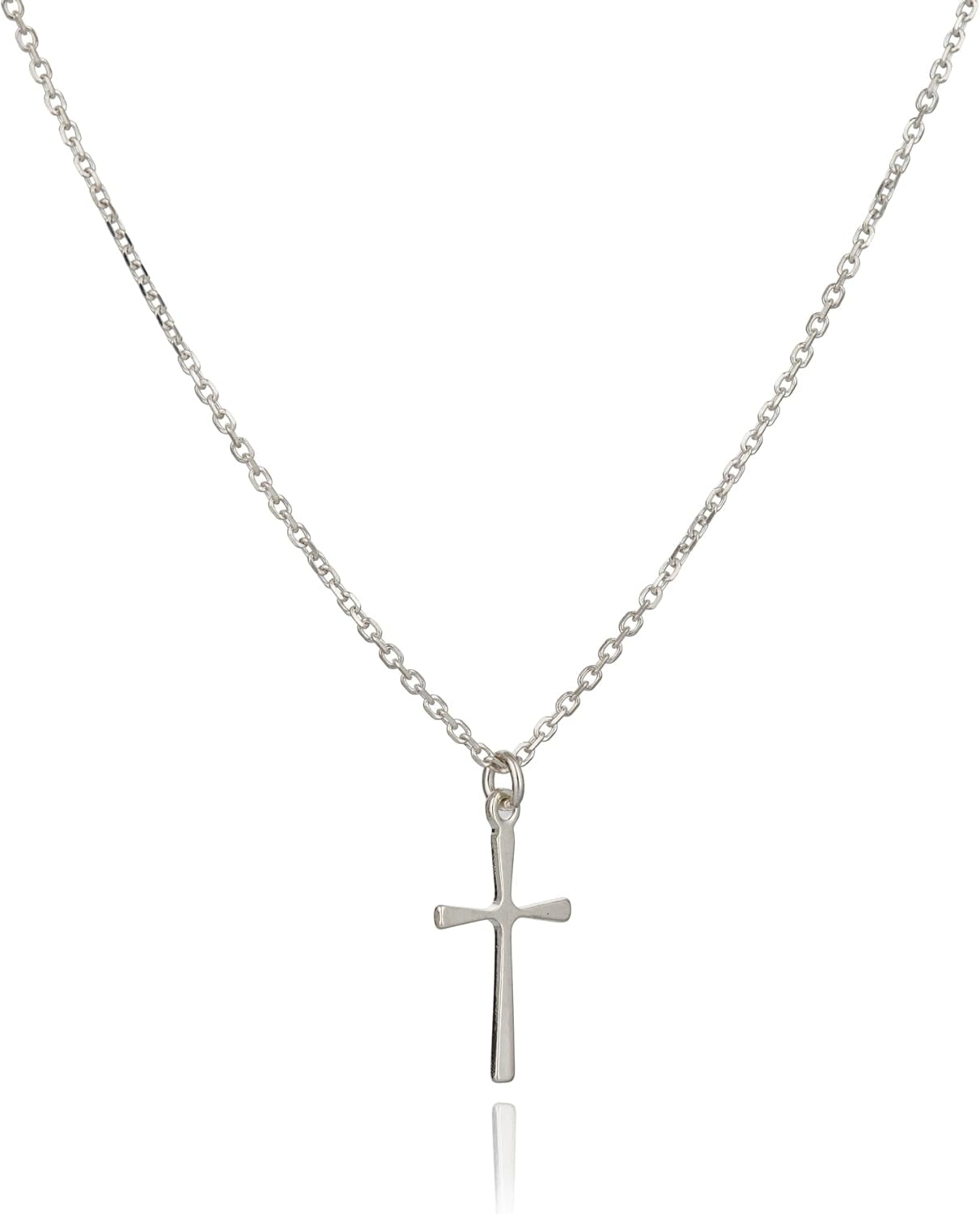 Cross Necklace for Women, 16-18 Inches Silver/Gold Chain, Women'S Small Simple Cross Necklaces Religious Charm Jewelry, Faith Gift for Her