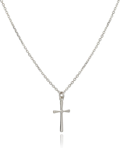 Cross Necklace for Women, 16-18 Inches Silver/Gold Chain, Women'S Small Simple Cross Necklaces Religious Charm Jewelry, Faith Gift for Her