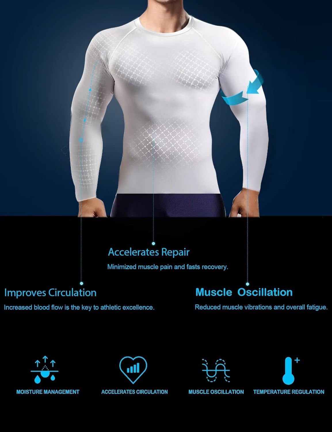 4/5 Pack Workout Compression Shirts Men Long/Short Sleeve Rash Guard Athletic Undershirt Gear T Shirt for Sports - WORLD TIME VISITS