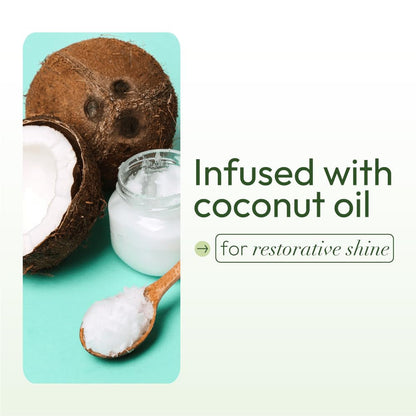 Olive Oil Heat Protection Hair Serum Infused with Coconut Oil for Restorative Shine - 6 Ounces (Pack of 1)
