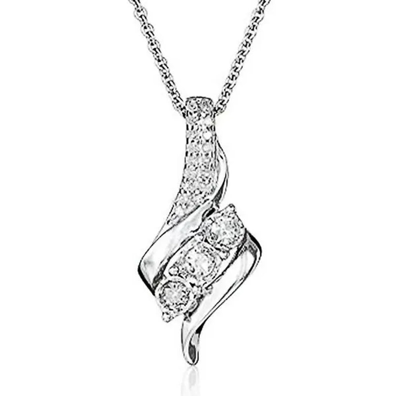 Exquisite Bridal Wedding Clavicle Necklace Cubic Zirconia Necklace Valentine'S Day Gift