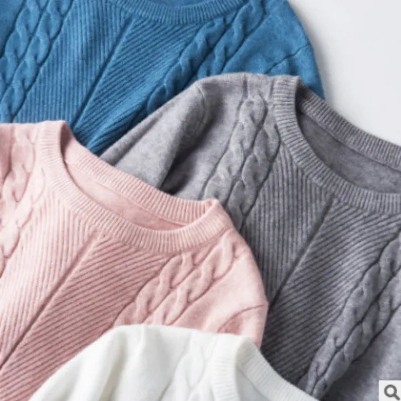 NEW 4 Colors Women Wool Pure Cashmere Sweater Fashion O-neck Soft Woman Female Warm Pull Pullovers Sweaters Plus Size S-XXL