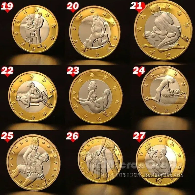 Germany Euros Coins Mix Pure Gold Coins Euro Coins Cool Maclife Couple Commemorative Coin - WORLD TIME VISITS