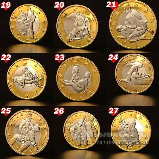 Germany Euros Coins Mix Pure Gold Coins Euro Coins Cool Maclife Couple Commemorative Coin - WORLD TIME VISITS