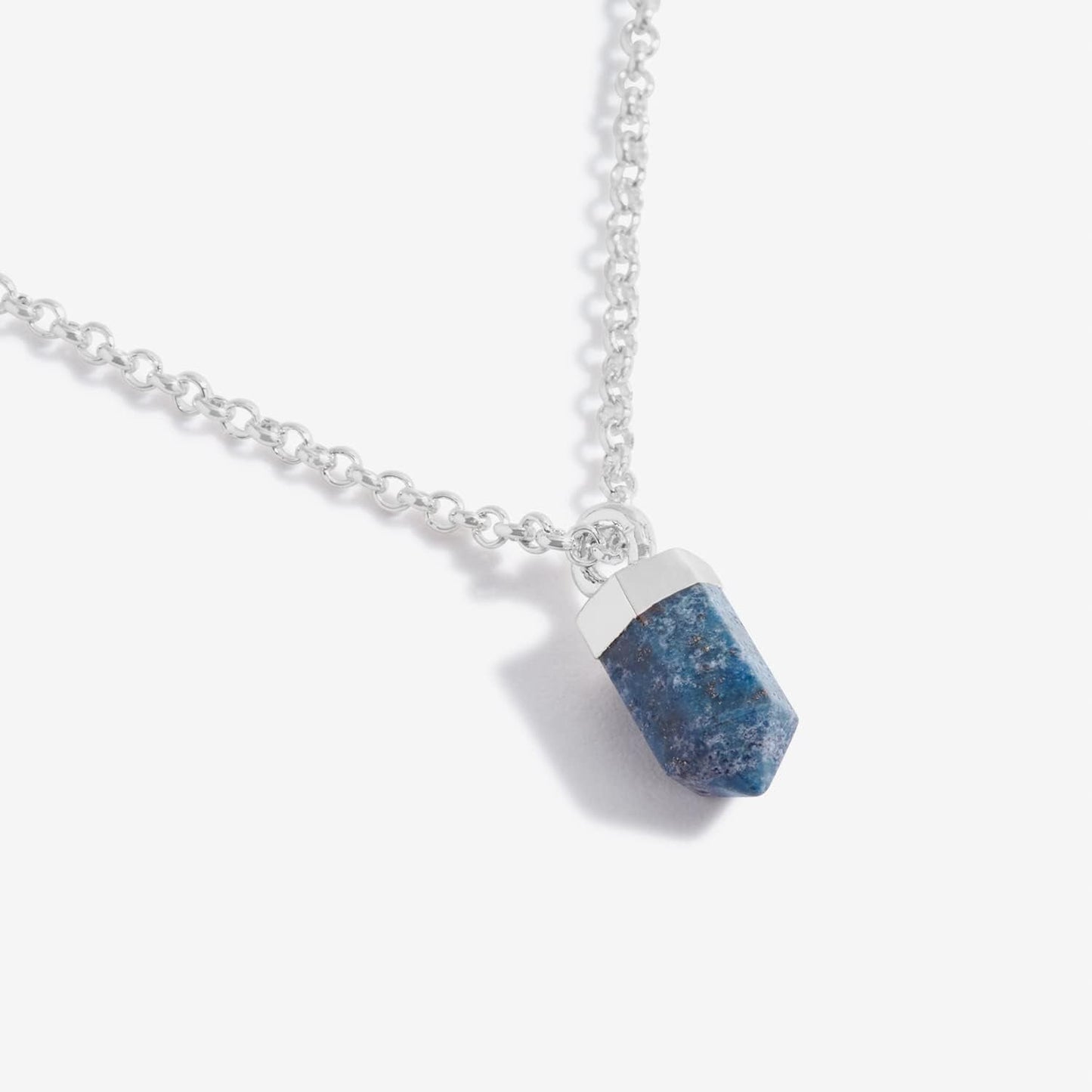 Affirmation Crystal a Little Confidence Womens Lapis Lazuli Color Plated 18 Inch Adjustable Chain Pendant Necklace