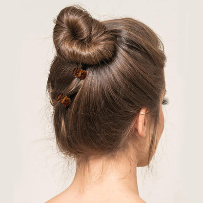 45 Pcs Brown Mini Hair Clips for Women and Girls 1/2 Inch Tiny Claw Clips Holder Hair Back, Clamp Bangs, Durable Strong Grip Non-Slip Small Hair Clips.