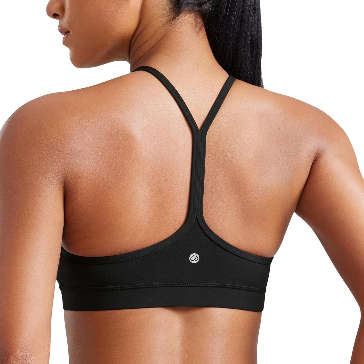 Butterluxe Womens Y Back Sports Bra - Padded Racerback Low Impact Spaghetti Thin Strap Workout Yoga Top - WORLD TIME VISITS