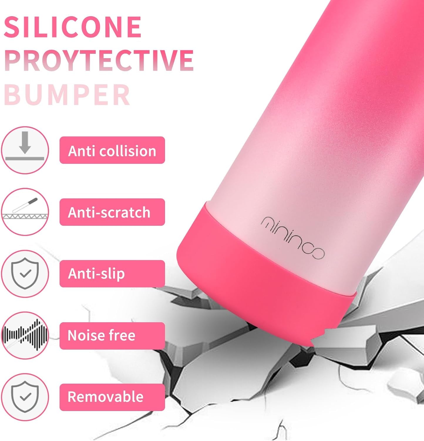 Kids Water Bottle for School, 16Oz Stainless Steel Insulated Water Bottle Kids with Straw Lid for Girls, Boys (Sweat Peach) - WORLD TIME VISITS
