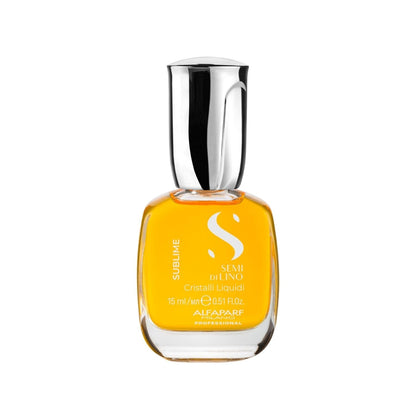 Semi Di Lino Sublime Cristalli Liquidi Hair Oil Serum with Thermal Protection - anti Frizz Hair Serum & Smoothing Heat Protectant Spray with Vitamin E for Frizzy Hair (0.51 Oz / 15 Ml)