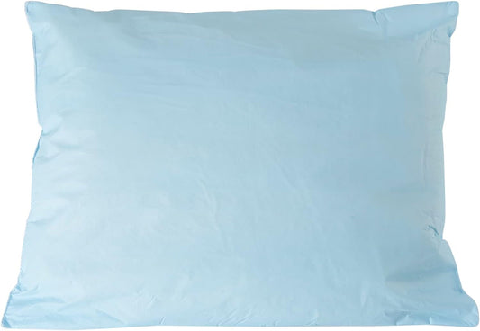 Medical Pillow [1 Count] Limited Reusable Hospital Bed Pillows, Fluid Moisture and Stain-Resistant, Blue, 20 in X 26 In - WORLD TIME VISITS