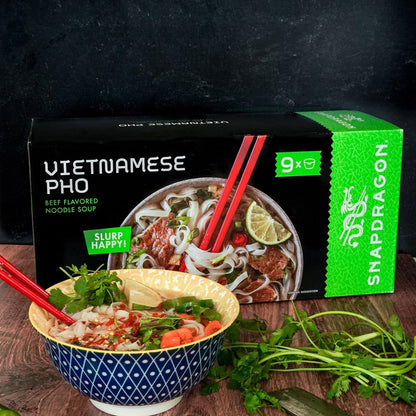 Vietnamese Pho Instant Noodle Bowls | Vietnamese Pho Flavor Broth with Rice Noodles | No Artificial Flavors | No MSG Added | 2.3 Oz (9 Pack)