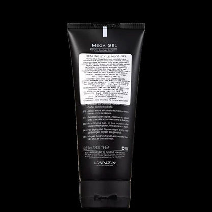 L'ANZA Healing Style Mega Gel with Strong Hold Effect, Nourishes and Refreshes the Hair While Styling, with Keratin, Alcohol-Free Formula, and UV Rays Protection to Prevent Damage (6.8 Fl Oz)