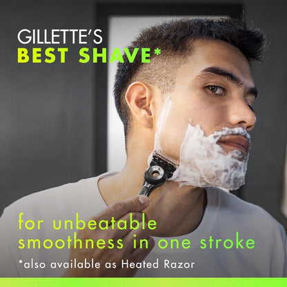 labs with Exfoliating Bar by  Razor for Men - 1 Handle, 4 Razor Blade Refills, Holiday Gifts for Men, Includes Premium Magnetic Stand - WORLD TIME VISITS