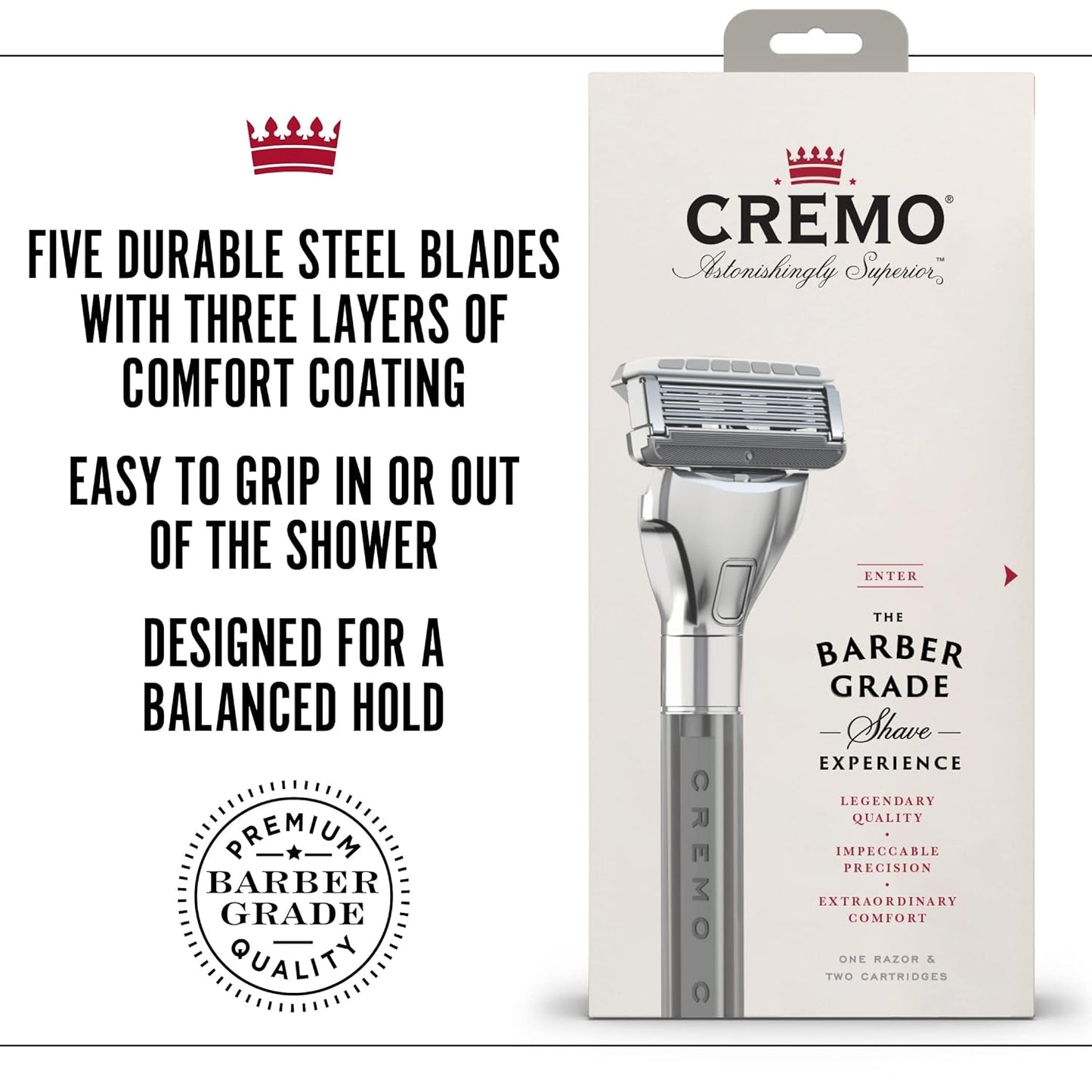Astonishingly Superior Barber Grade Refillable System Razor