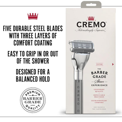 Astonishingly Superior Barber Grade Refillable System Razor