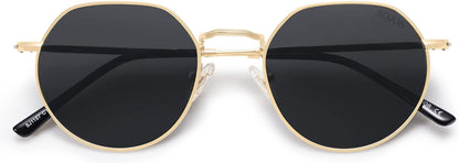 round Polygon Polarized Sunglasses for Women Men Retro Classic Vintage Panto Shades SJ1157