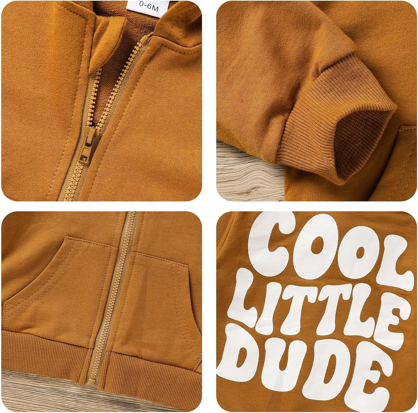 Toddler Baby Boy Fall Winter Hooded Clothes Baby Boy Hoodie Tops Letter Printed Long Sleeve Sweatshirt