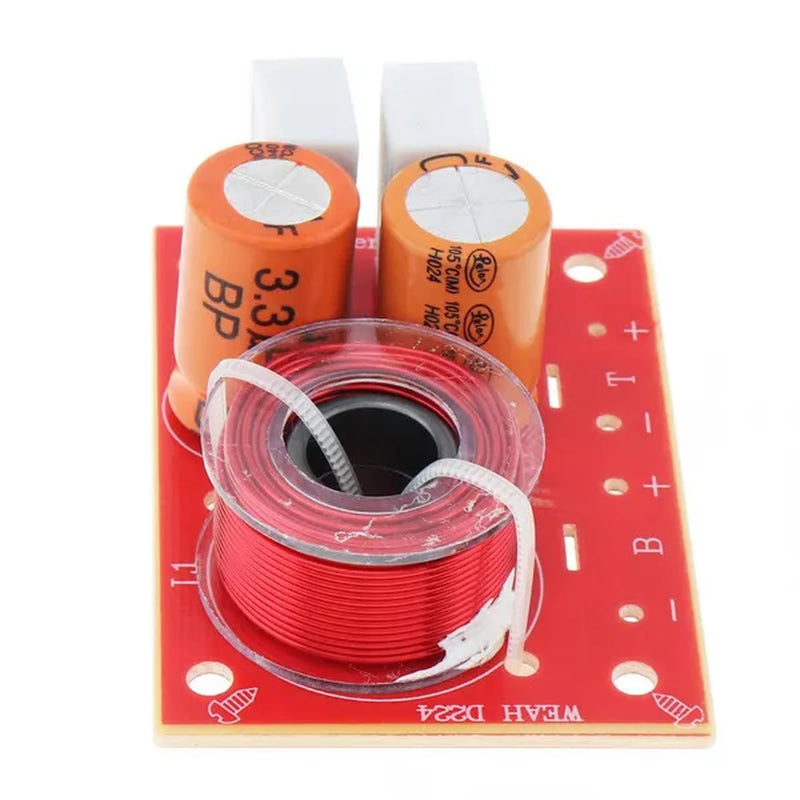 80W Speaker 2 Way Audio Frequency Divider Loudspeaker 2 Unit Crossover Filters for Car Speakers