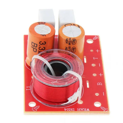 80W Speaker 2 Way Audio Frequency Divider Loudspeaker 2 Unit Crossover Filters for Car Speakers