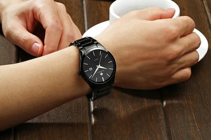 relojes hombre 2020 WWOOR Gold Watch Men Luxury Mens Quartz Wristwatch Business Watch Stainless Steel Waterproof Auto Date Clock with gift box