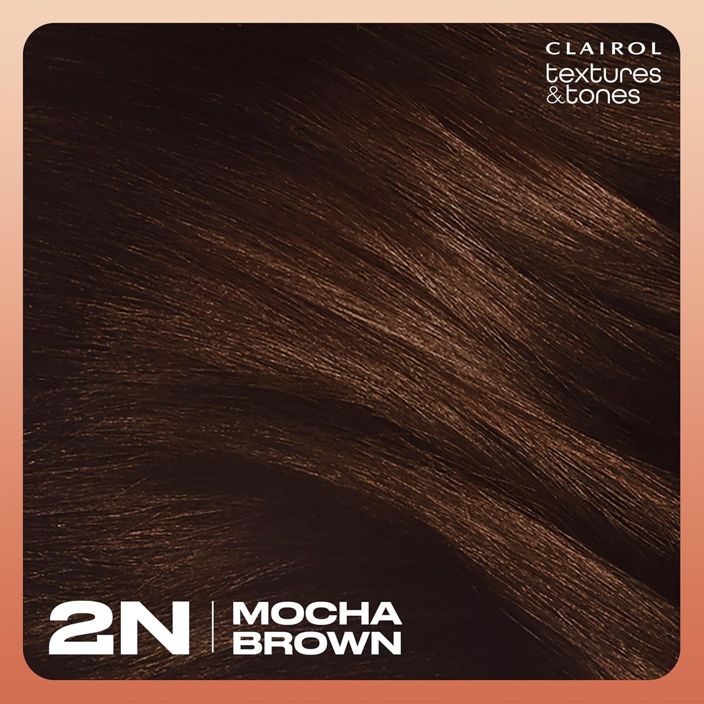 Textures & Tones Permanent Hair Dye, 2N Mocha Brown Hair Color, Pack of 1