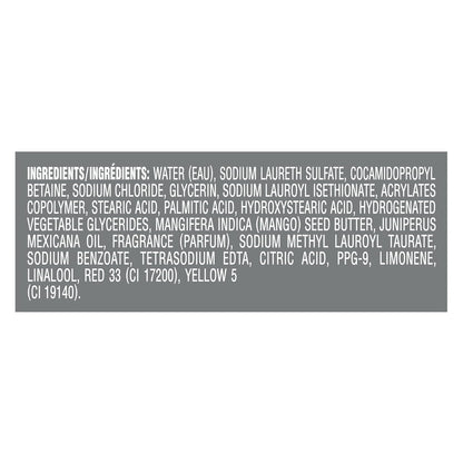 Body Wash Rejuvenating Mango + Cedarwood 4 Count for Men with 24-Hour Nourishing Micromoisture Technology 18 Oz