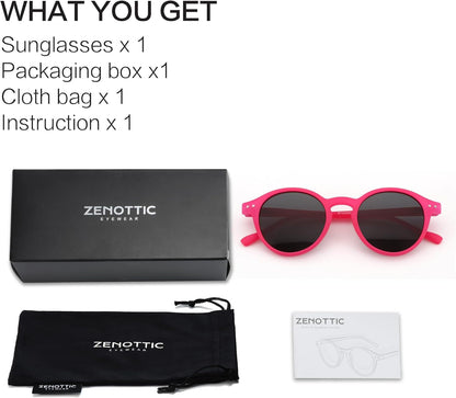 Polarized round Sunglasses, Stylish Sunglasses for Men and Women Retro Classic, Multi-Style Selection