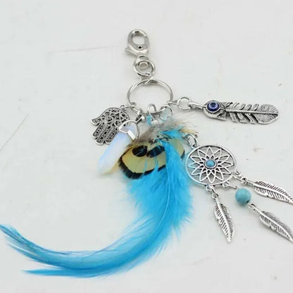 Best Valentine'S Day Gift! Women Dream Catcher Bohemia Style Key Ring Pendant Feather Key Chain Bag Decor Tassel
