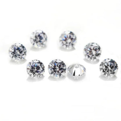 Round Brilliant Cut 1.0Ct Carat 6.5Mm E F Color Moissanites Loose Stone Ring Jewelry Bracelet Material High Quality