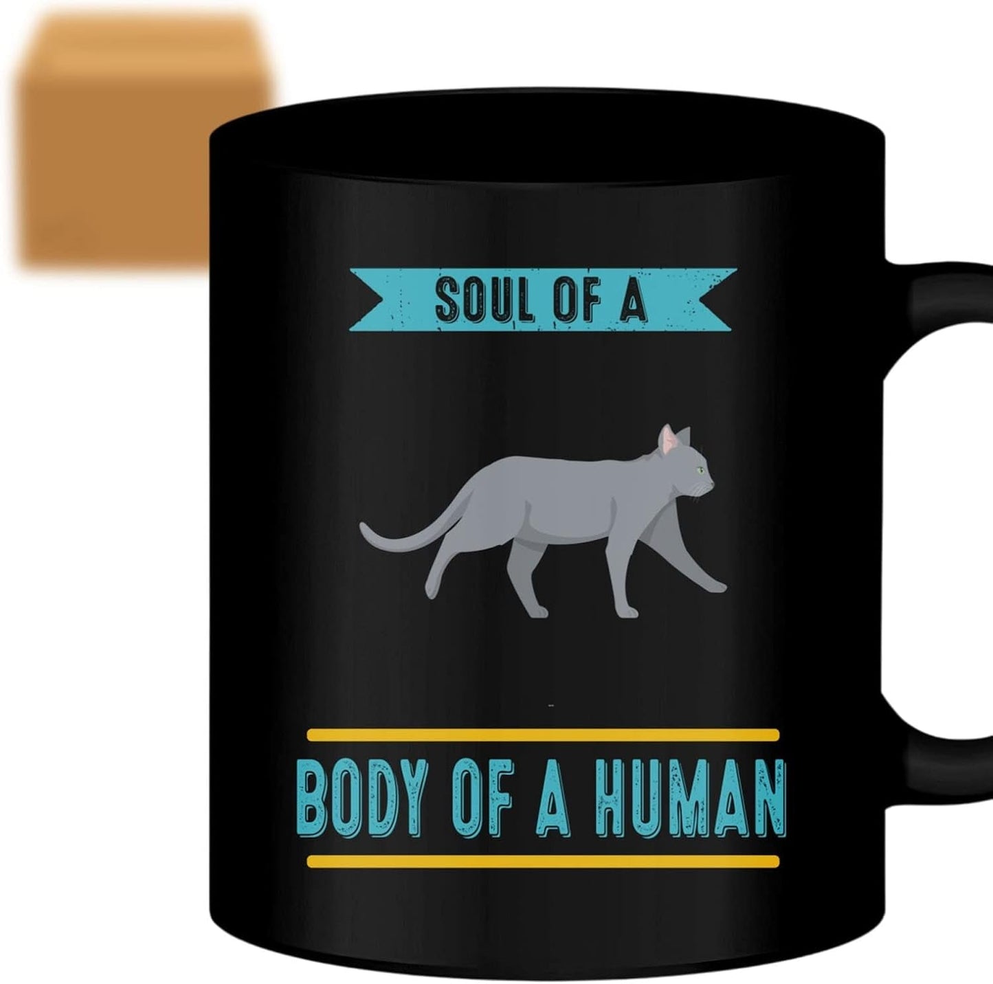 Funny Gift Coffee Mug Russian Blue Lover - of a Russian Blue, Body of a Human Funny for Cat Lover Cups Gifts For, Family, Coworker, Father, Mother on Holidays, Year, Birthday Cup 051692 - WORLD TIME VISITS