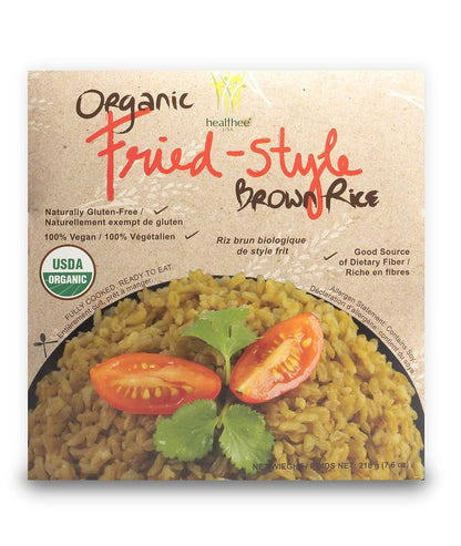 Organic Brown Rice, Gluten Free, Fully Cooked and Ready-To-Eat, USDA Certified Organic, Gmo-Free, Microwaveable (Fried Style, Pack of 4)