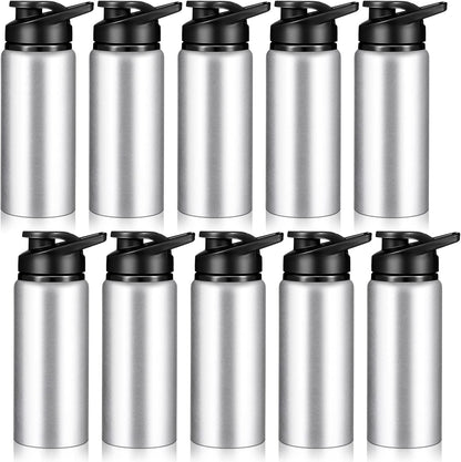 Water Bottle Bulk 20 Oz Aluminum Reusable Bottles Lightweight Snap Lid Water Cups Easy Carry Leak Proof Travel Tumbler for Gym Sports Camping Hiking Fishing - WORLD TIME VISITS