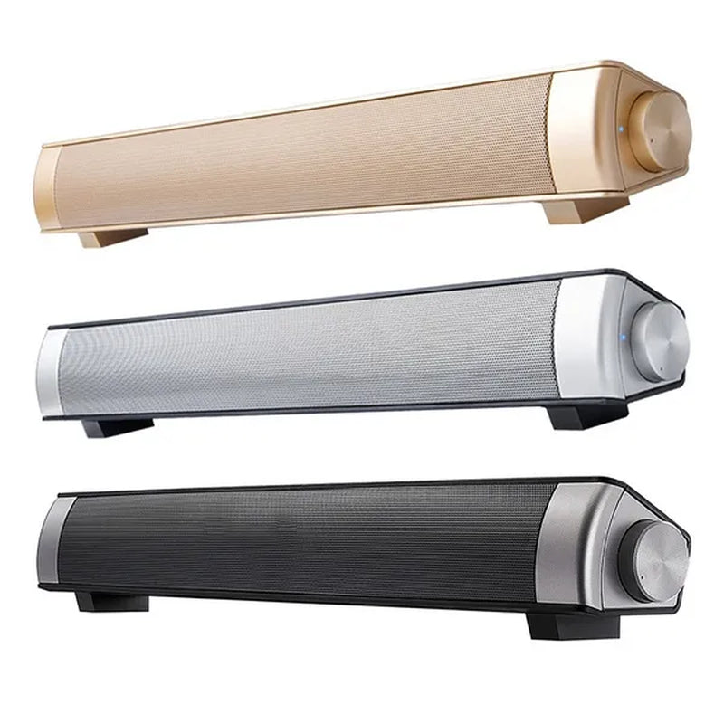 Brand New Strong Sound Bar Bluetooth Speakers Wireless Soundbar HIFI Box Subwoofer Speaker for TV / PC / Smartphone